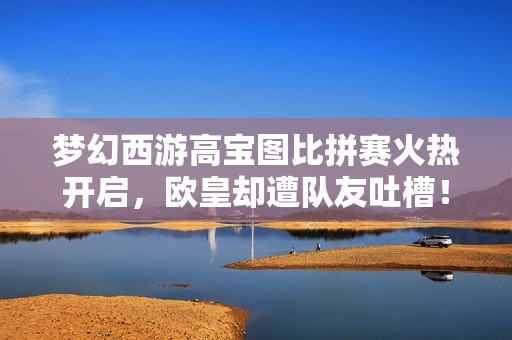梦幻西游高宝图比拼赛火热开启，欧皇却遭队友吐槽！