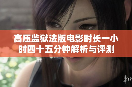 高压监狱法版电影时长一小时四十五分钟解析与评测