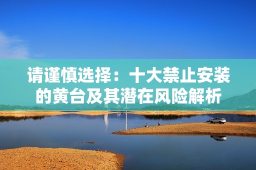 请谨慎选择：十大禁止安装的黄台及其潜在风险解析