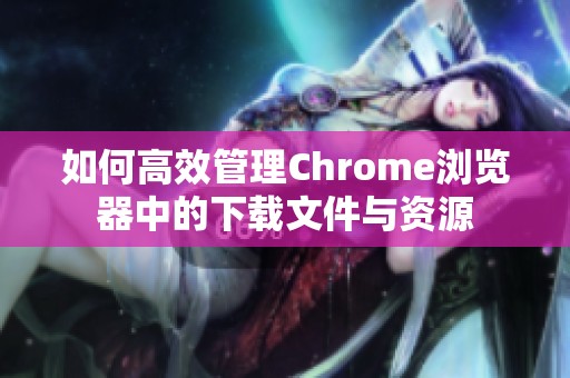 如何高效管理Chrome浏览器中的下载文件与资源
