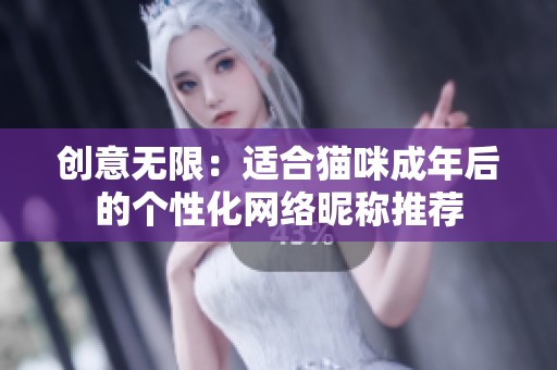 创意无限：适合猫咪成年后的个性化网络昵称推荐