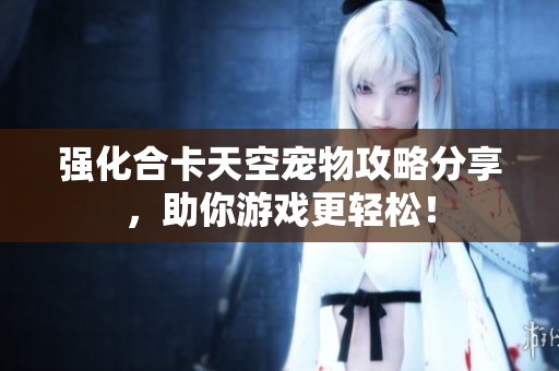 强化合卡天空宠物攻略分享，助你游戏更轻松！