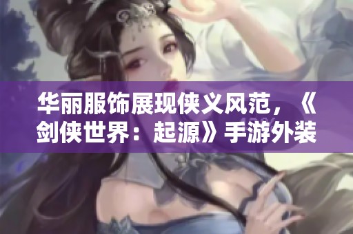 华丽服饰展现侠义风范，《剑侠世界：起源》手游外装魅力揭秘