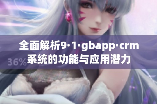 全面解析9·1·gbapp·crm系统的功能与应用潜力