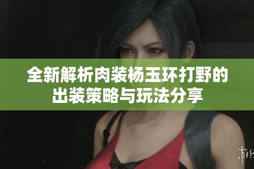 全新解析肉装杨玉环打野的出装策略与玩法分享