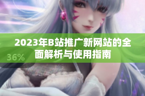 2023年B站推广新网站的全面解析与使用指南