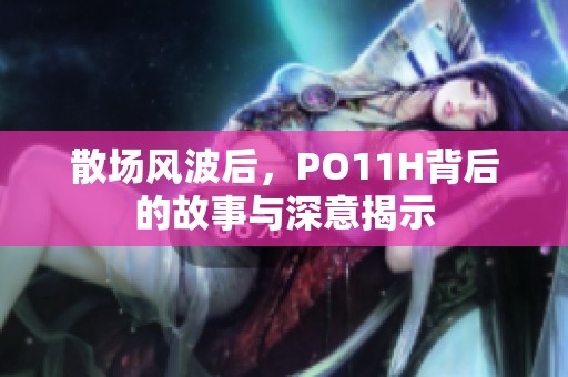 散场风波后，PO11H背后的故事与深意揭示