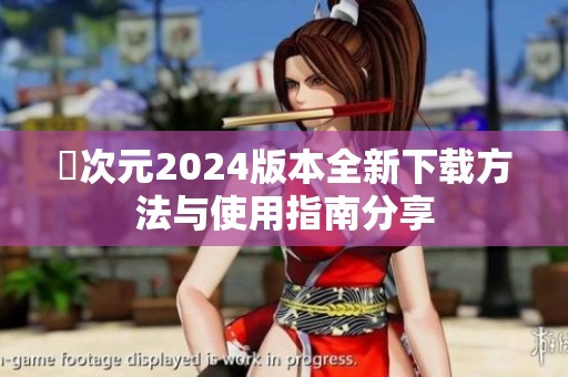 囧次元2024版本全新下载方法与使用指南分享