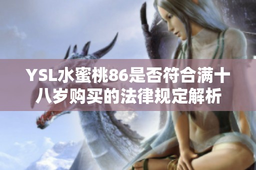 YSL水蜜桃86是否符合满十八岁购买的法律规定解析