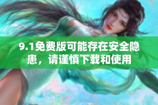 9.1免费版可能存在安全隐患，请谨慎下载和使用
