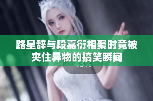 路星辞与段嘉衍相聚时竟被夹住异物的搞笑瞬间