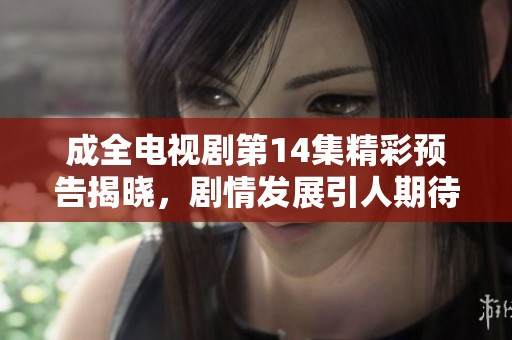 成全电视剧第14集精彩预告揭晓，剧情发展引人期待