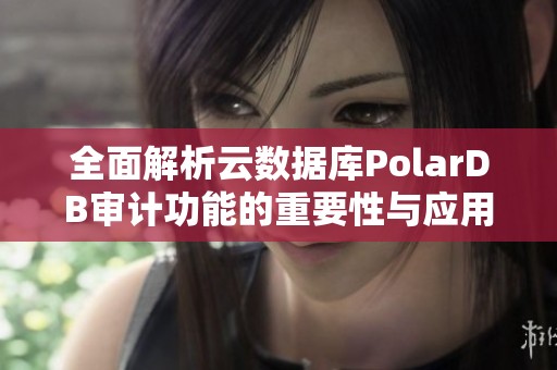 全面解析云数据库PolarDB审计功能的重要性与应用指南