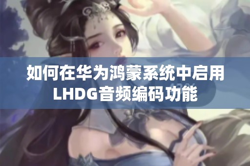 如何在华为鸿蒙系统中启用LHDG音频编码功能