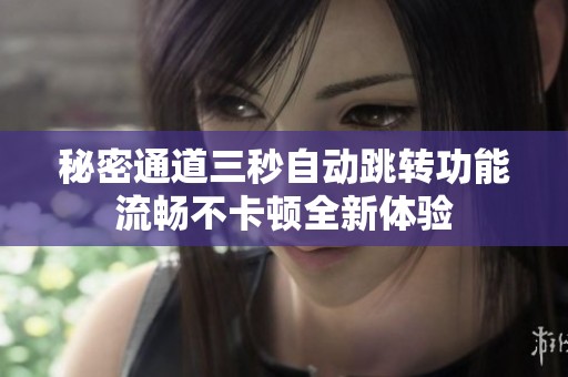 秘密通道三秒自动跳转功能流畅不卡顿全新体验