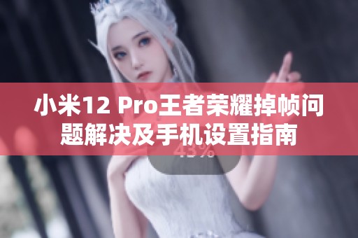 小米12 Pro王者荣耀掉帧问题解决及手机设置指南