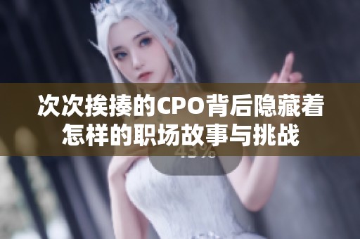 次次挨揍的CPO背后隐藏着怎样的职场故事与挑战