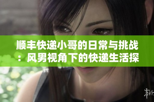 顺丰快递小哥的日常与挑战：风男视角下的快递生活探索
