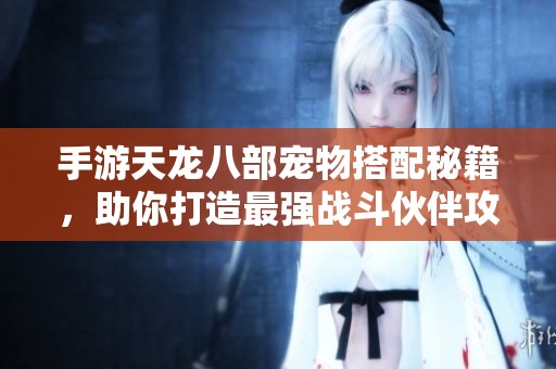 手游天龙八部宠物搭配秘籍，助你打造最强战斗伙伴攻略