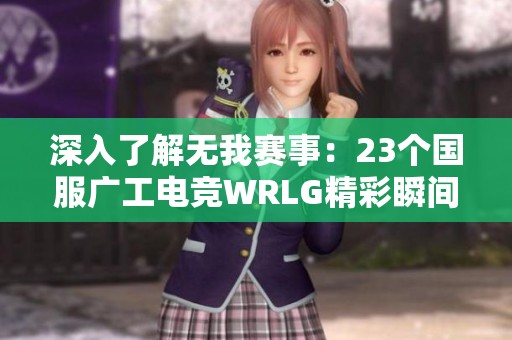 深入了解无我赛事：23个国服广工电竞WRLG精彩瞬间大揭秘