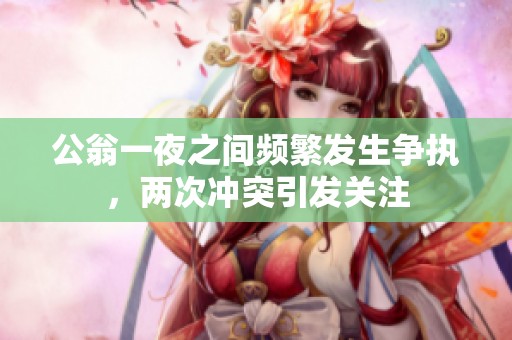 公翁一夜之间频繁发生争执，两次冲突引发关注