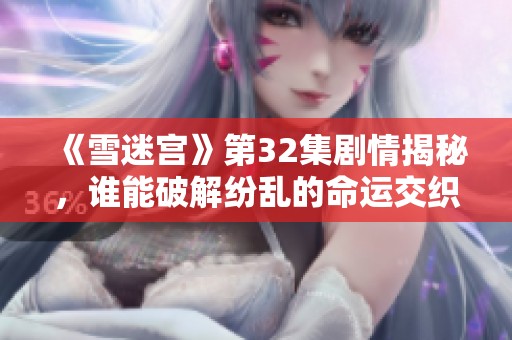 《雪迷宫》第32集剧情揭秘，谁能破解纷乱的命运交织