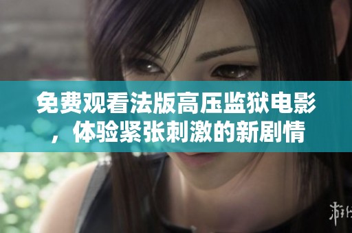 免费观看法版高压监狱电影，体验紧张刺激的新剧情