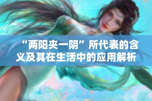 “两阳夹一阴”所代表的含义及其在生活中的应用解析