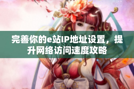 完善你的e站IP地址设置，提升网络访问速度攻略