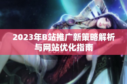2023年B站推广新策略解析与网站优化指南