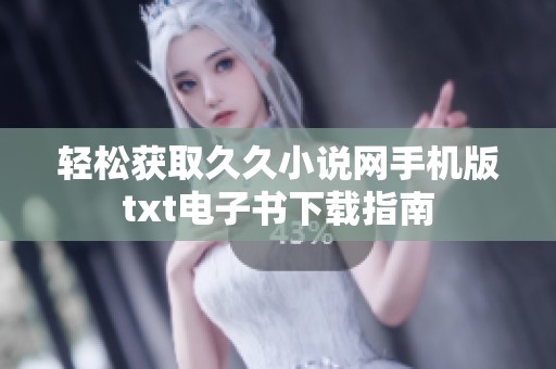 轻松获取久久小说网手机版txt电子书下载指南
