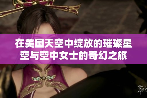 在美国天空中绽放的璀璨星空与空中女士的奇幻之旅