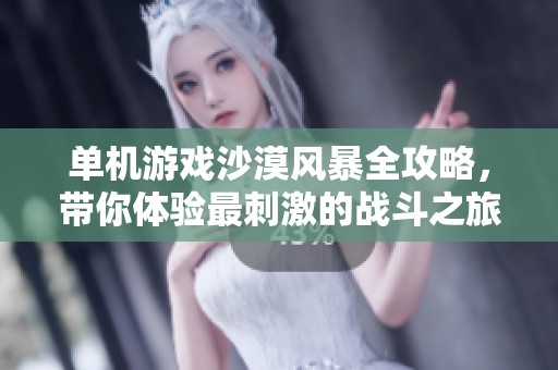 单机游戏沙漠风暴全攻略，带你体验最刺激的战斗之旅