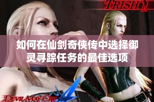 如何在仙剑奇侠传中选择御灵寻踪任务的最佳选项