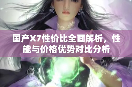 国产X7性价比全面解析，性能与价格优势对比分析
