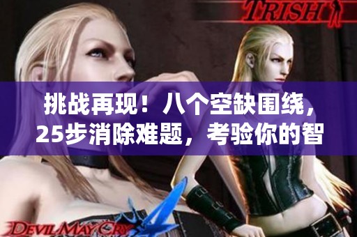 挑战再现！八个空缺围绕，25步消除难题，考验你的智慧！