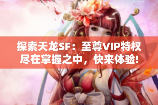 探索天龙SF：至尊VIP特权尽在掌握之中，快来体验!