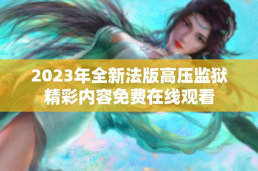 2023年全新法版高压监狱精彩内容免费在线观看