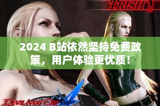 2024 B站依然坚持免费政策，用户体验更优质！