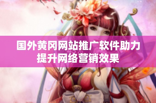 国外黄冈网站推广软件助力提升网络营销效果