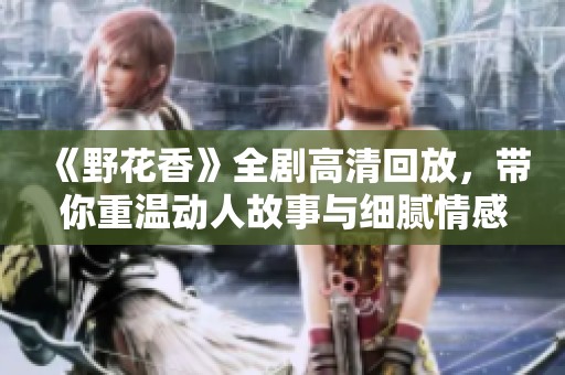 《野花香》全剧高清回放，带你重温动人故事与细腻情感