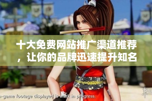 十大免费网站推广渠道推荐，让你的品牌迅速提升知名度