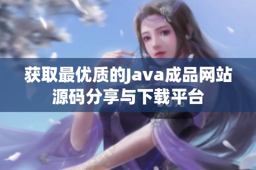 获取最优质的Java成品网站源码分享与下载平台