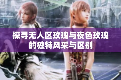 探寻无人区玫瑰与夜色玫瑰的独特风采与区别