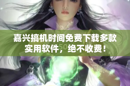 嘉兴搞机时间免费下载多款实用软件，绝不收费！