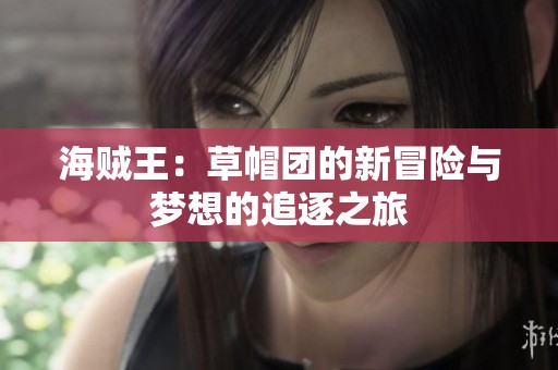 海贼王：草帽团的新冒险与梦想的追逐之旅
